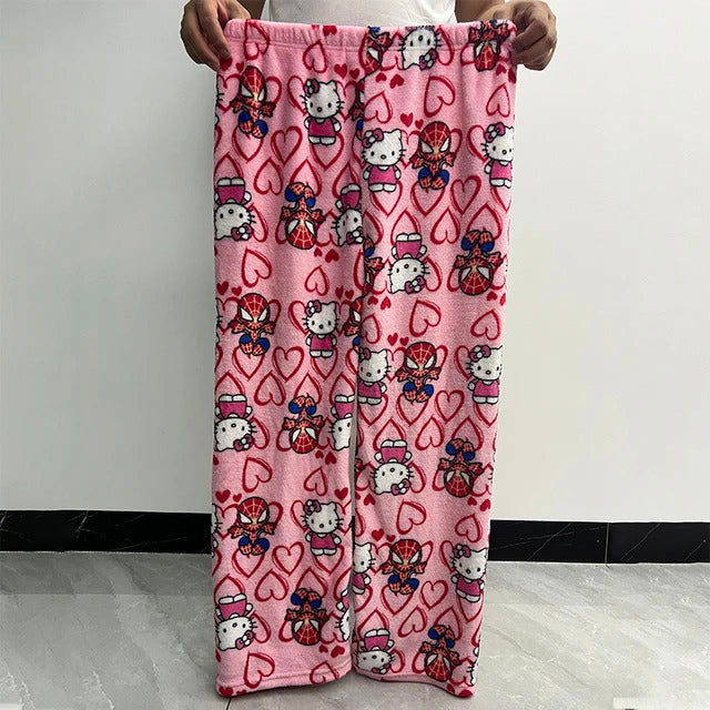 Sanrio Spider-Man x Hello Kitty Soft Pajama Pants Gift