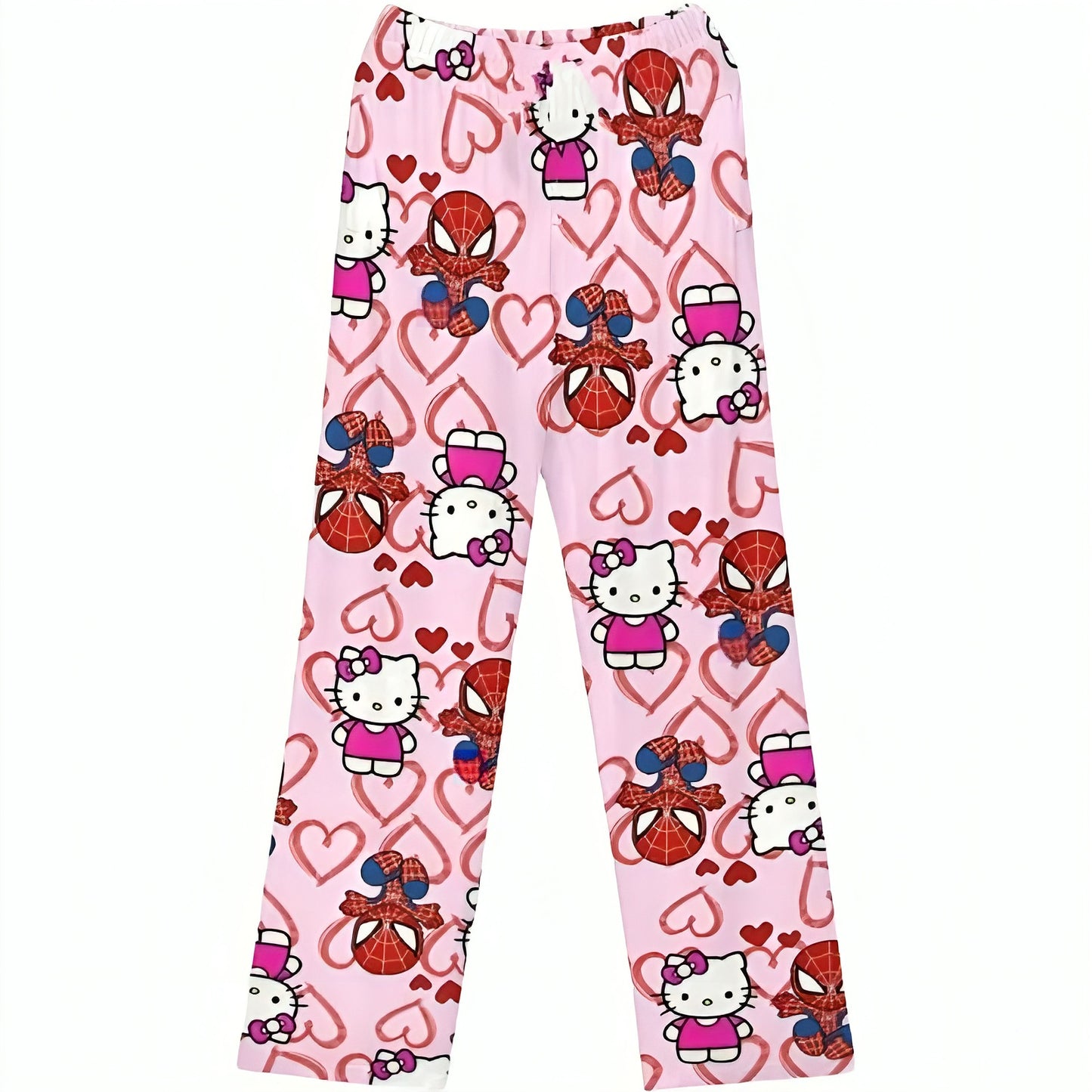 Sanrio Spider-Man x Hello Kitty Soft Pajama Pants Gift