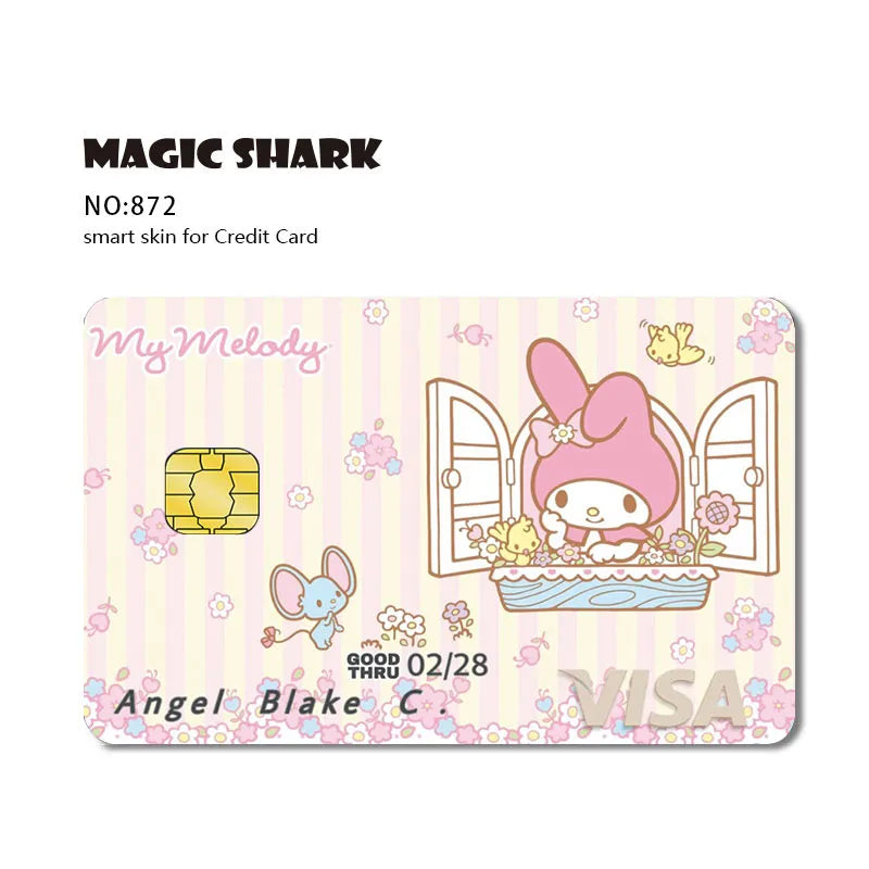 Sanrio Hello Kitty My Melody Cover Sticker for Credit and Debit Card