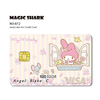 Sanrio Hello Kitty My Melody Cover Sticker for Credit and Debit Card