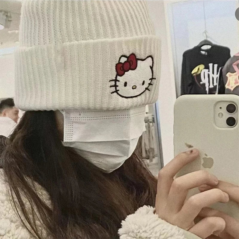 Sanrio Hello Kitty Knitted Wool Warm Beanie