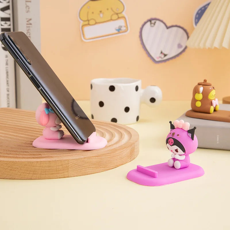 Sanrio Mobile Phone Tablet Stand Hello Kitty Kuromi My Melody Cinnamoroll Pompompurin