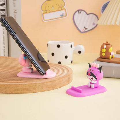 Sanrio Mobile Phone Tablet Stand Hello Kitty Kuromi My Melody Cinnamoroll Pompompurin