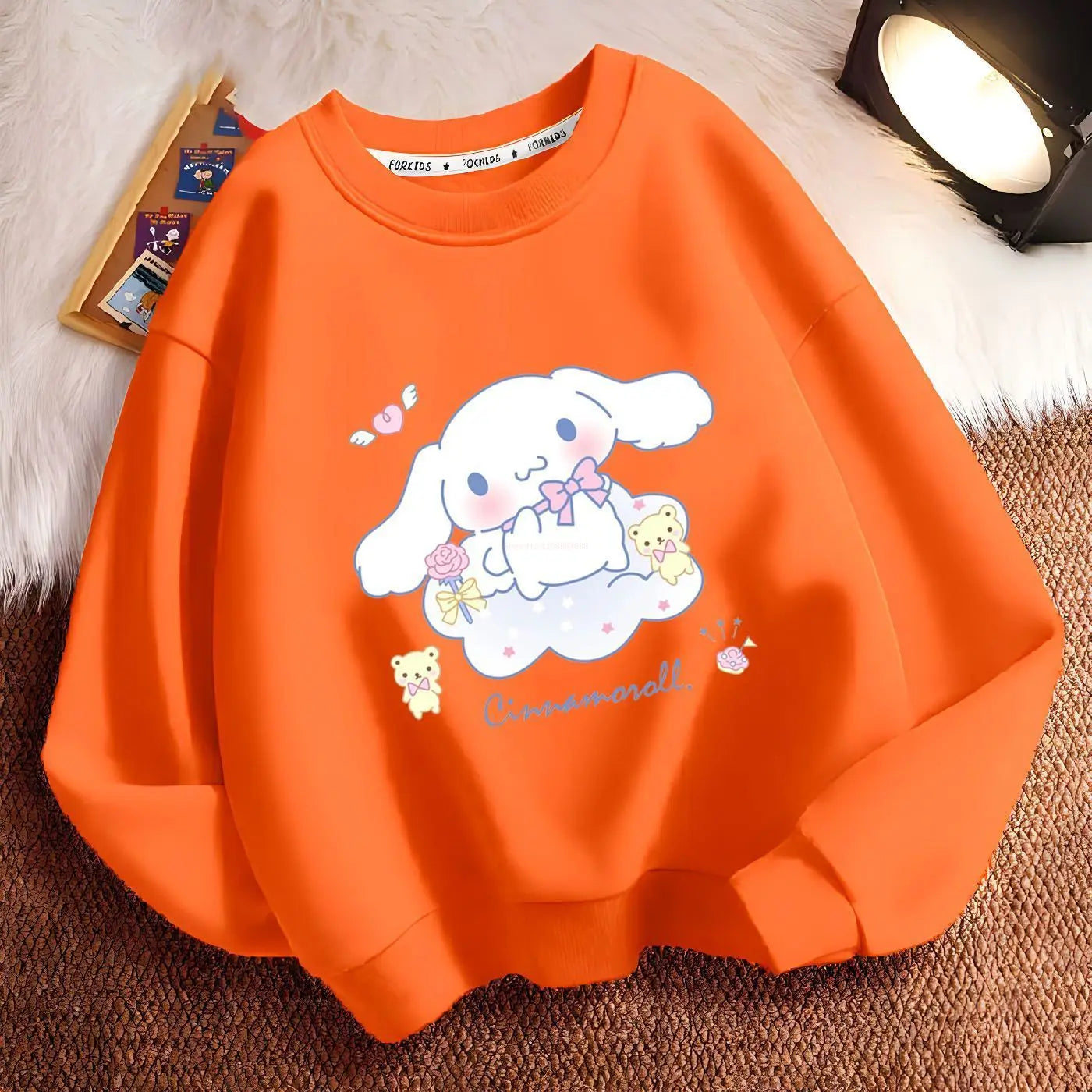 Sanrio Cinnamoroll Girls Sweatshirt Winter Clothes