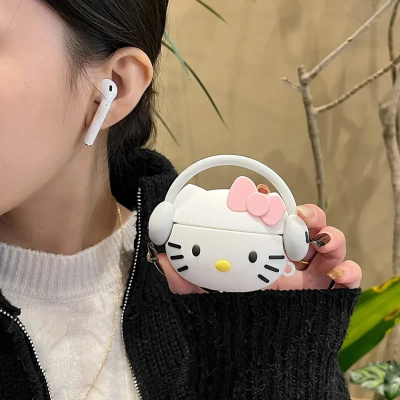 Sanrio Hello Kitty AirPods Headphone Case Protective Soft Silicone Cover