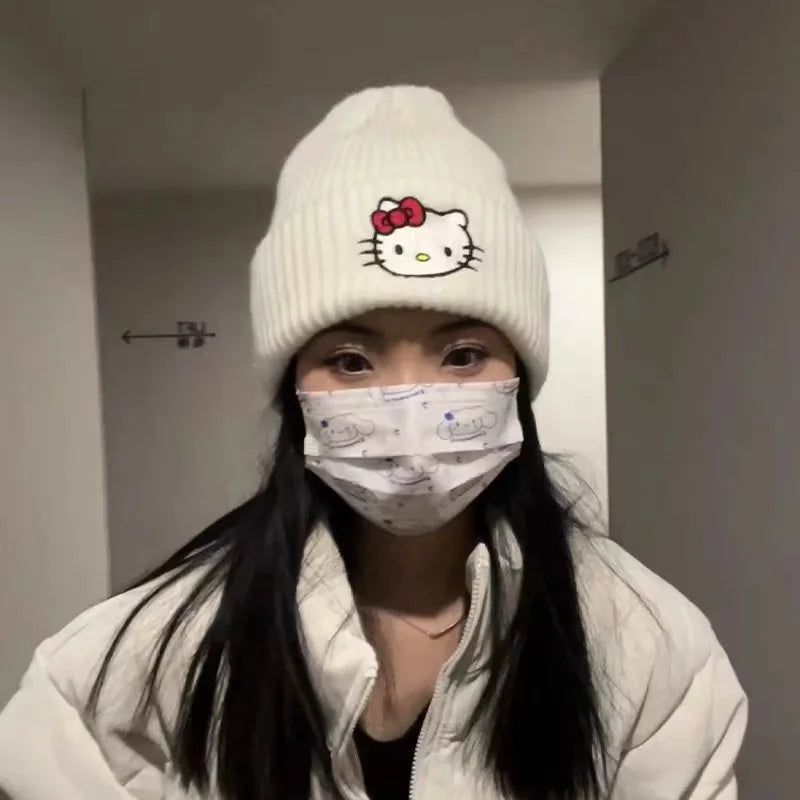 Sanrio Hello Kitty Knitted Wool Warm Beanie