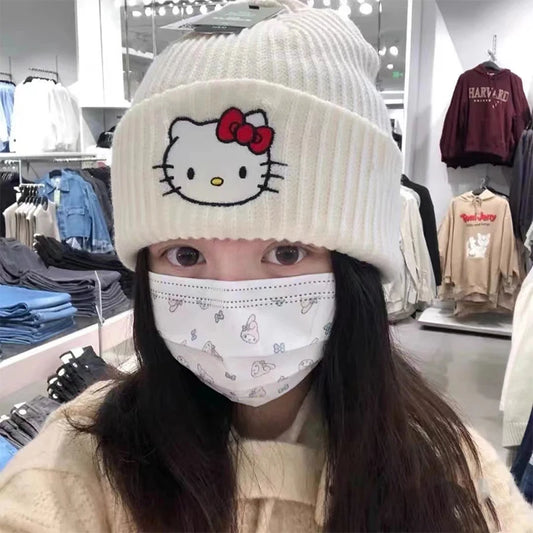 Sanrio Hello Kitty Knitted Wool Warm Beanie